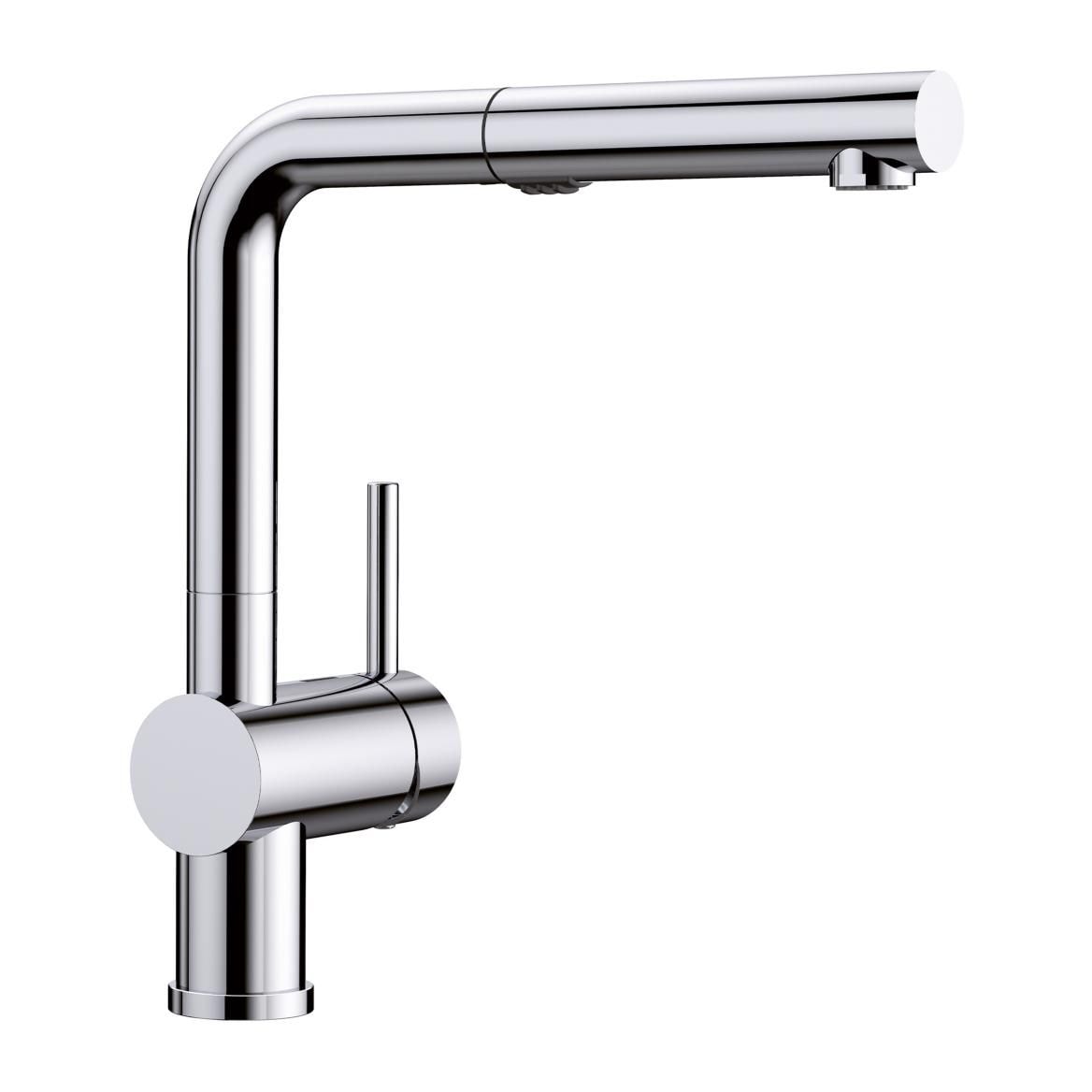 Linus Low Arc Pull-Out Dual-Spray Kitchen Faucet, Chrome