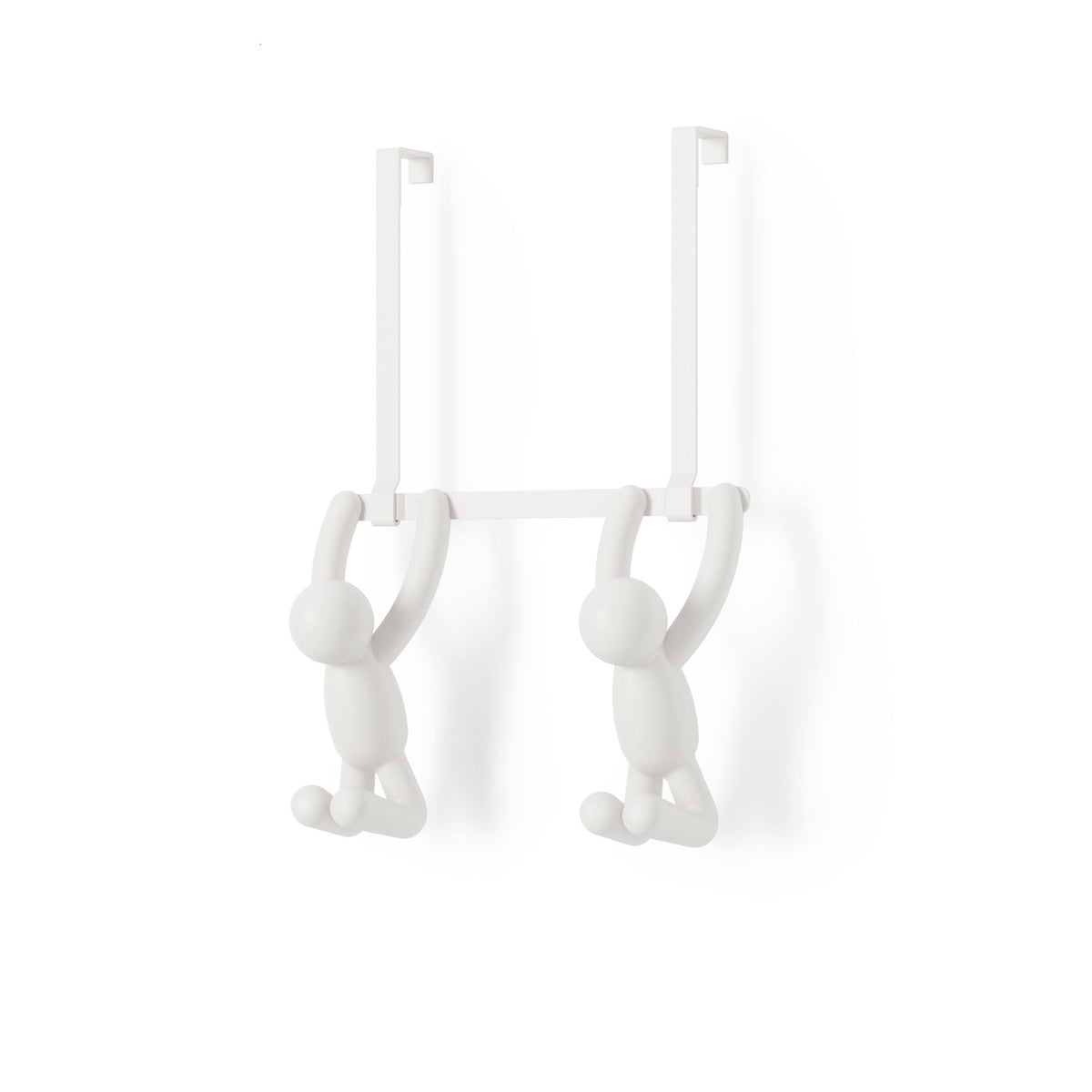 Buddy Over The Door Double Hook, White