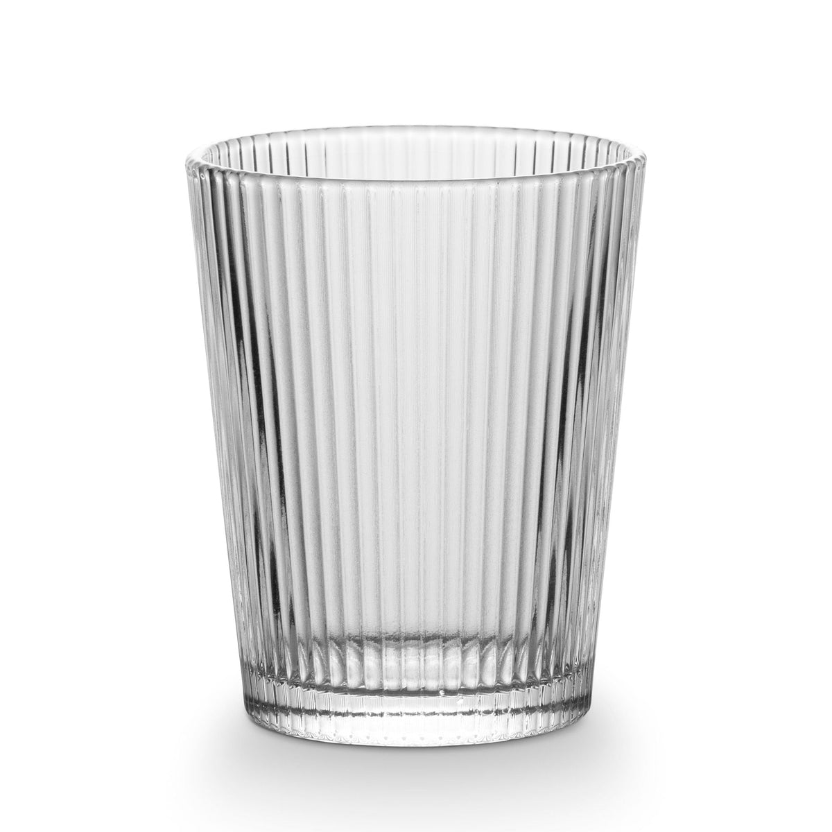 Ribbed DOF Dinner Glass Set, Lead-free, 4-pc
