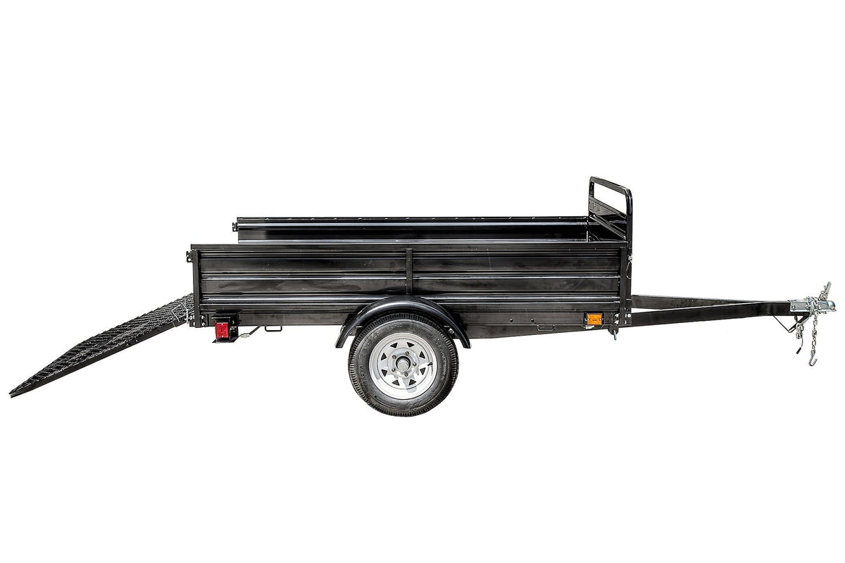 Mighty 5x7 Multi-Utility Boxed Trailer with Drop Down Gate