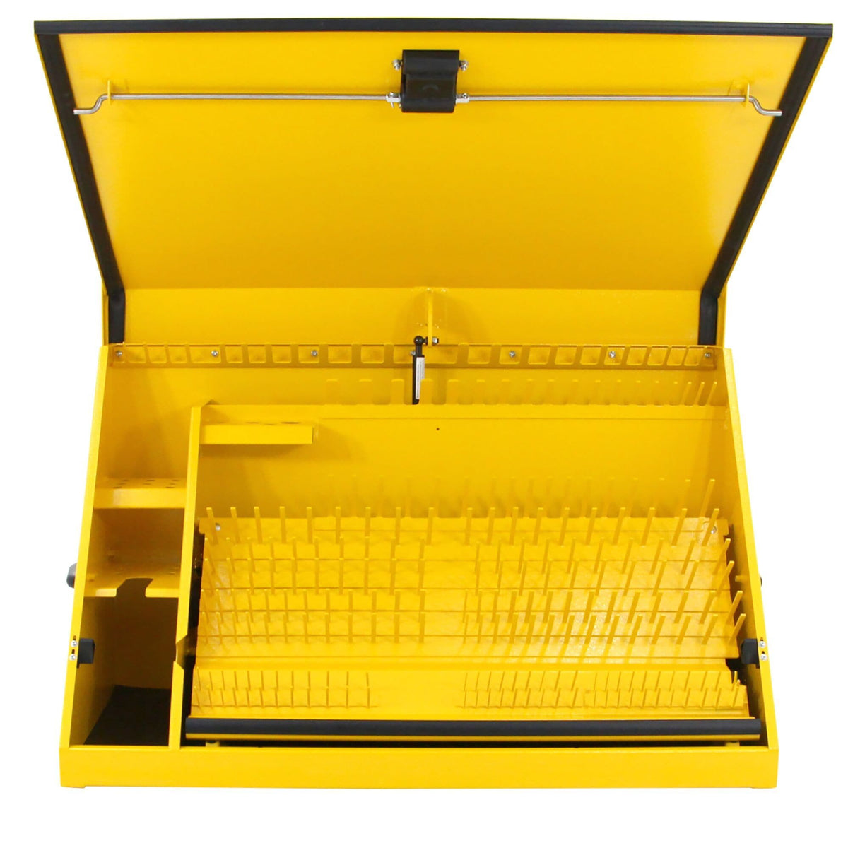 Triangle Portable Multi-Tier Steel Tool Box with Power Outlet, 36-in