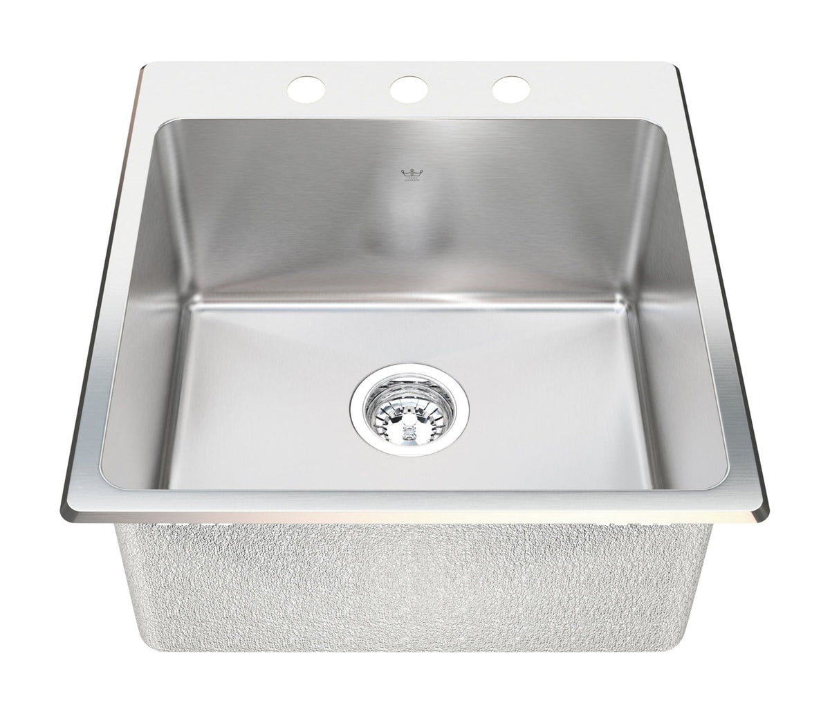 Dual Laundry Mount Single Sink,10-in deep