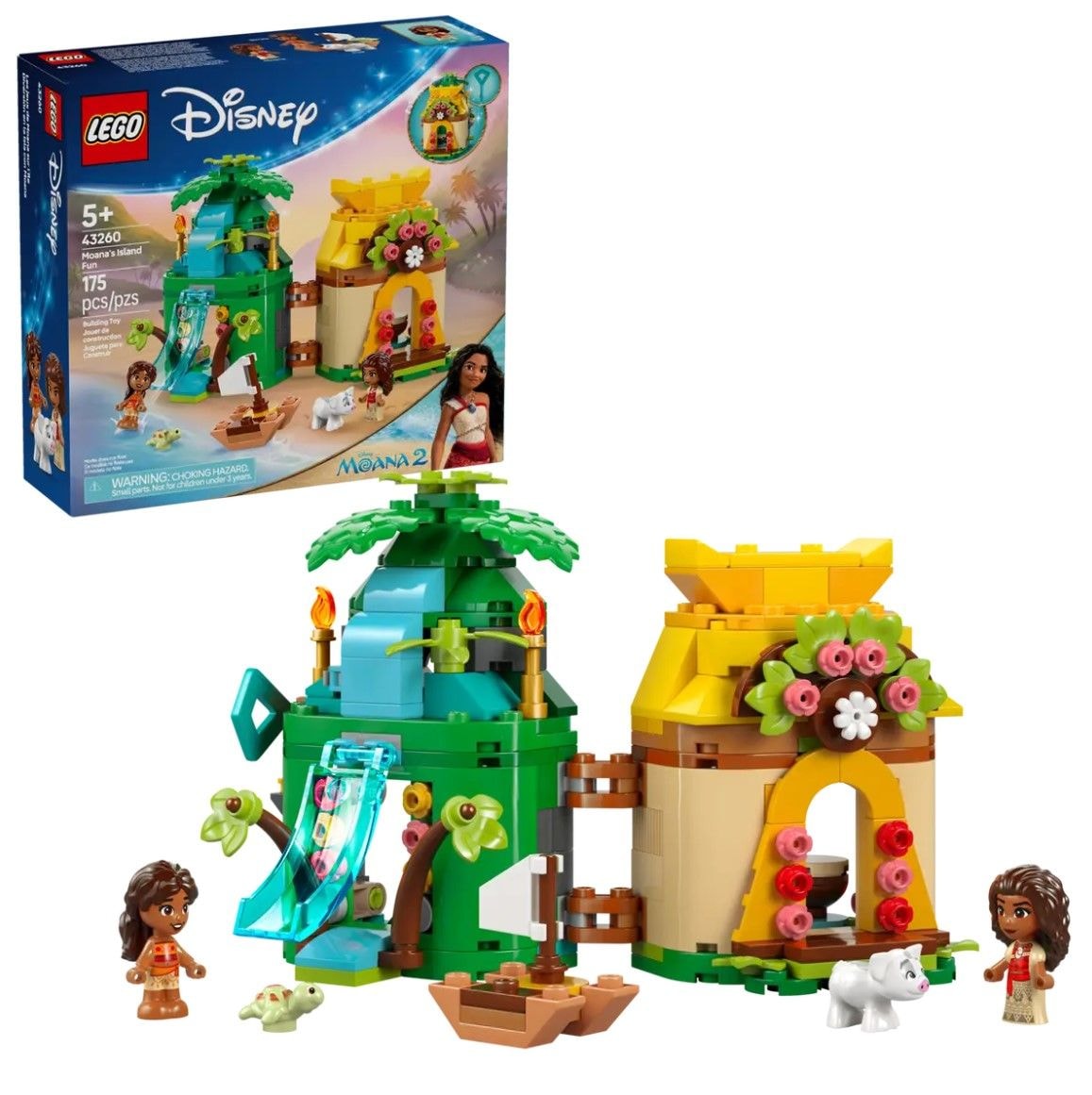 Princess Moana's Island Fun Interactive Set - 43260, 175-pcs, Ages 5+