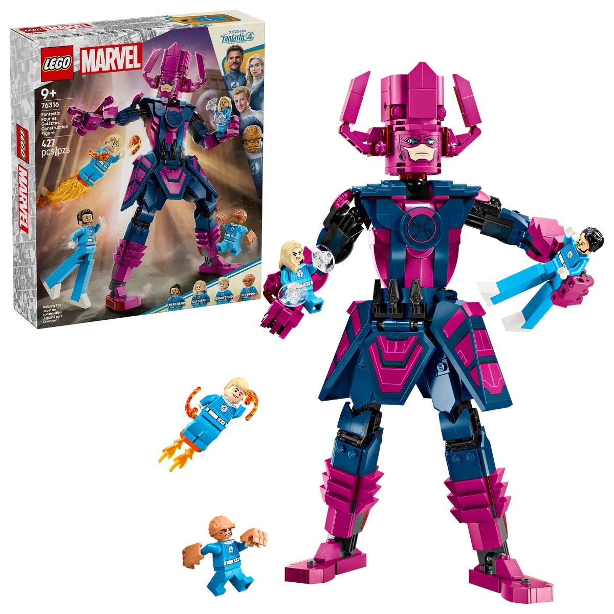 Marvel Fantastic Four vs. Galactus Construction Figure - 76316, 427-pcs, Ages 9+
