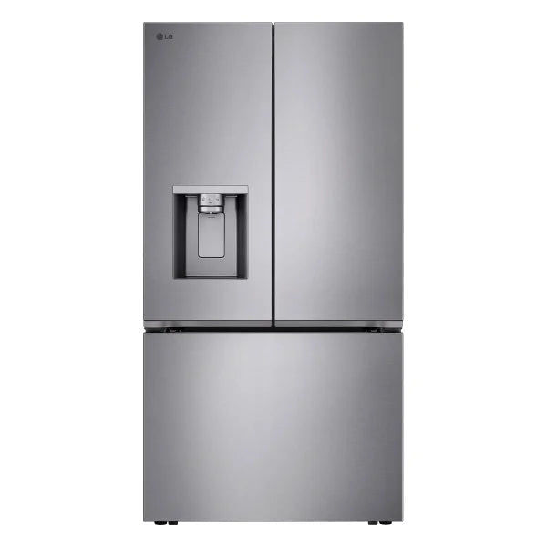 36 in. 24 cu ft. Prime Silver Counter Depth MAX French Door Refrigerator with Ice and Water Dispenser
