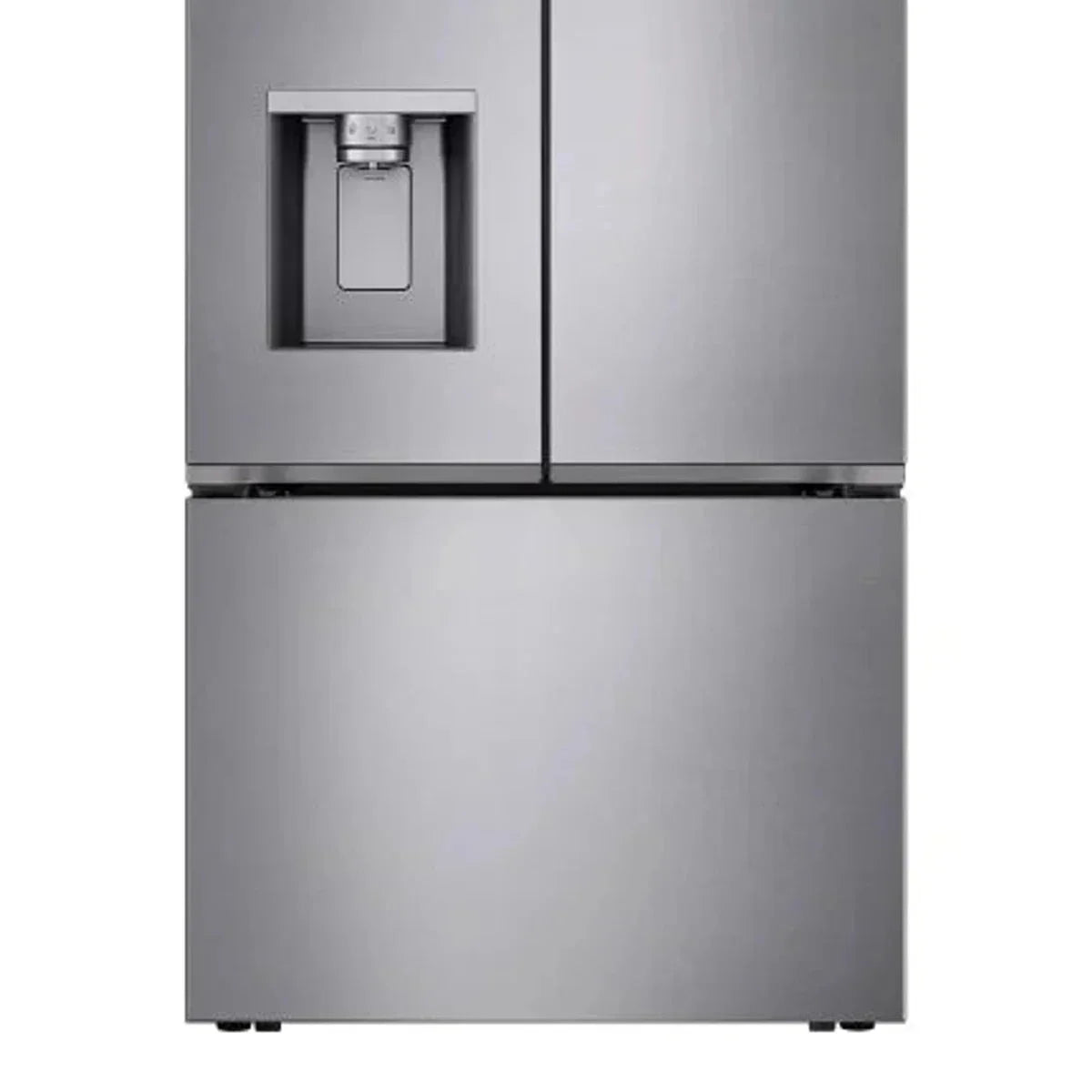 36 in. 24 cu ft. Prime Silver Counter Depth MAX French Door Refrigerator with Ice and Water Dispenser