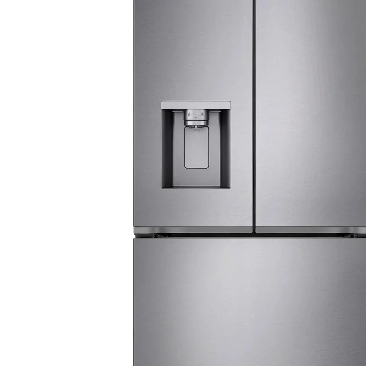 36 in. 24 cu ft. Prime Silver Counter Depth MAX French Door Refrigerator with Ice and Water Dispenser