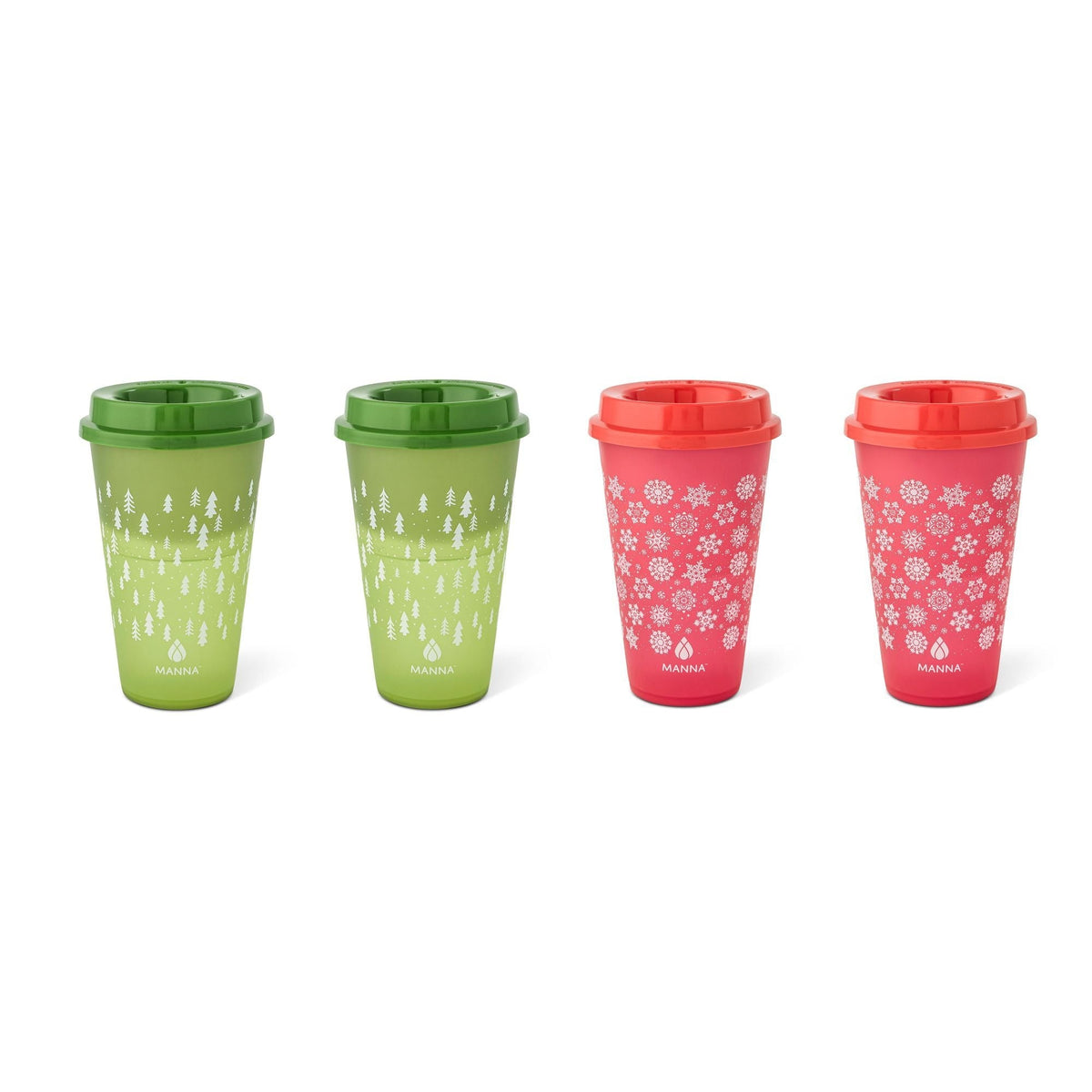 16-oz Reusable Colour-Changing Hot Cups, 4-pk