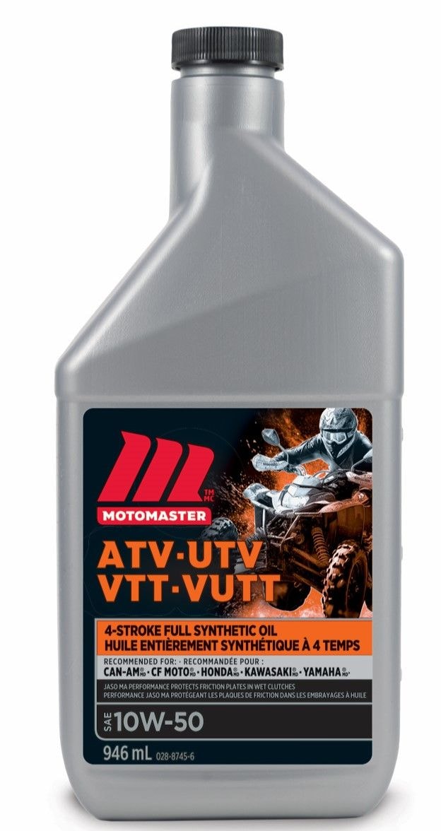 4-Stroke Synthetic ATV/UTV Engine Oil 10W50, 946-mL