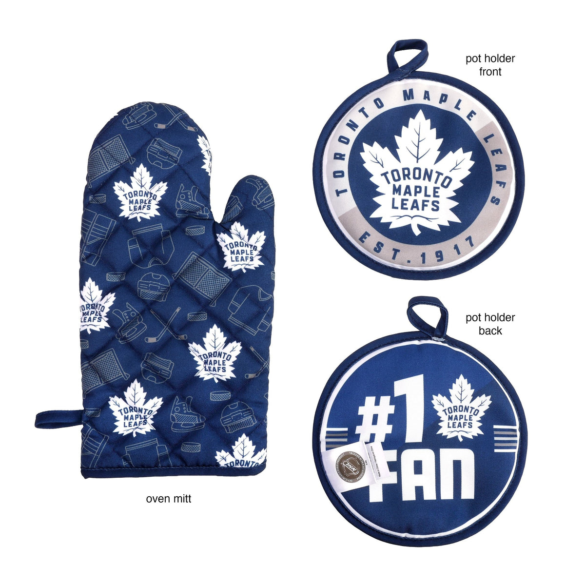 Kitchen Oven Mitt Pot Holder Set, 2-pc