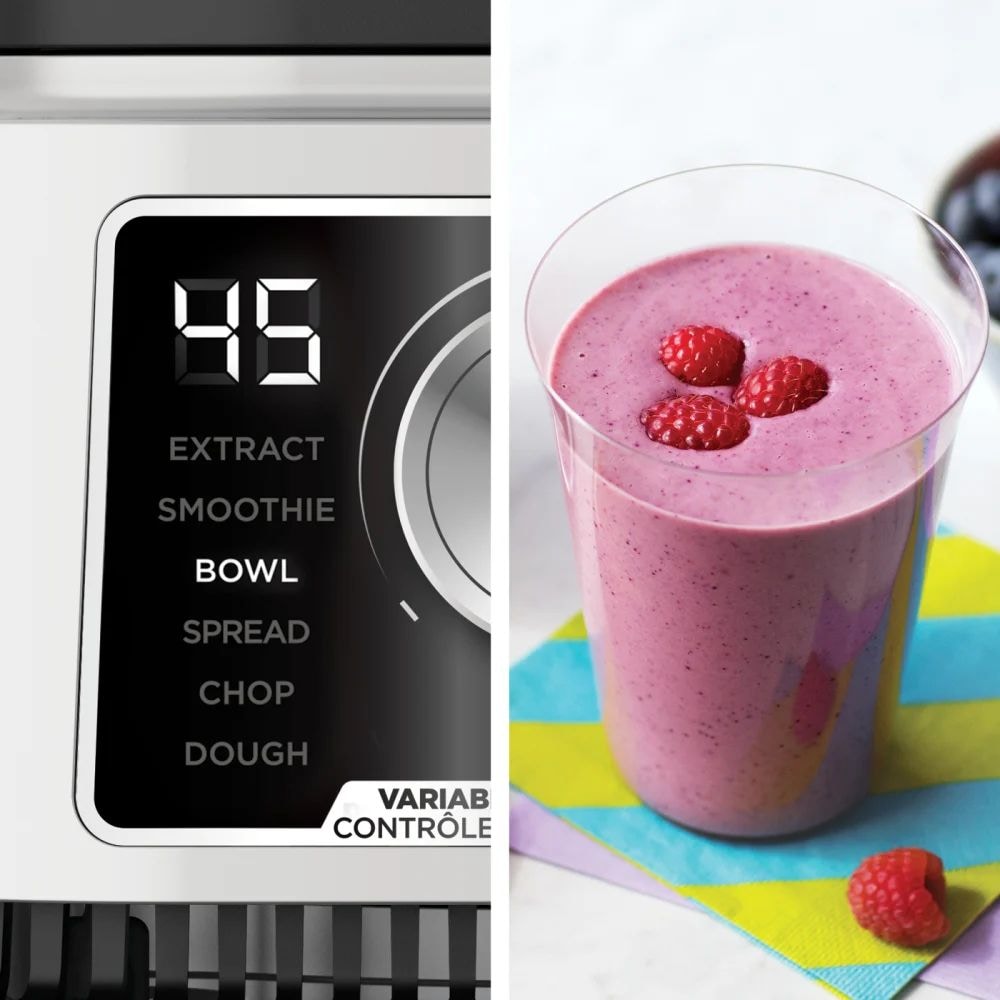 Power Blender & Processor System with Smoothie Bowl Maker & Nutrient Extractor, Silver, 1400W