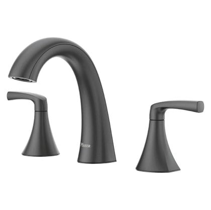 Rancho 8-in Widespread Bath Faucet, Matte Black