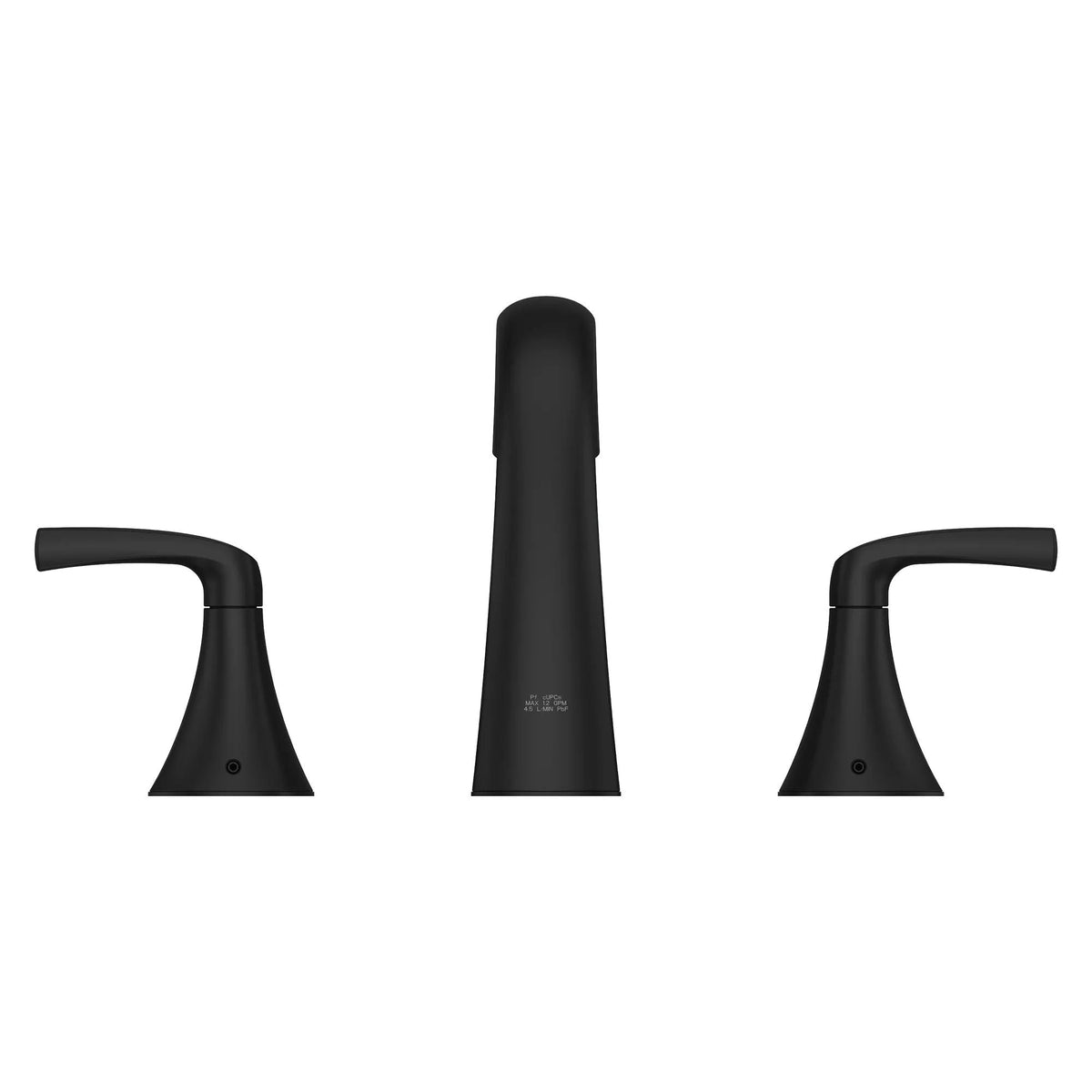 Rancho 8-in Widespread Bath Faucet, Matte Black