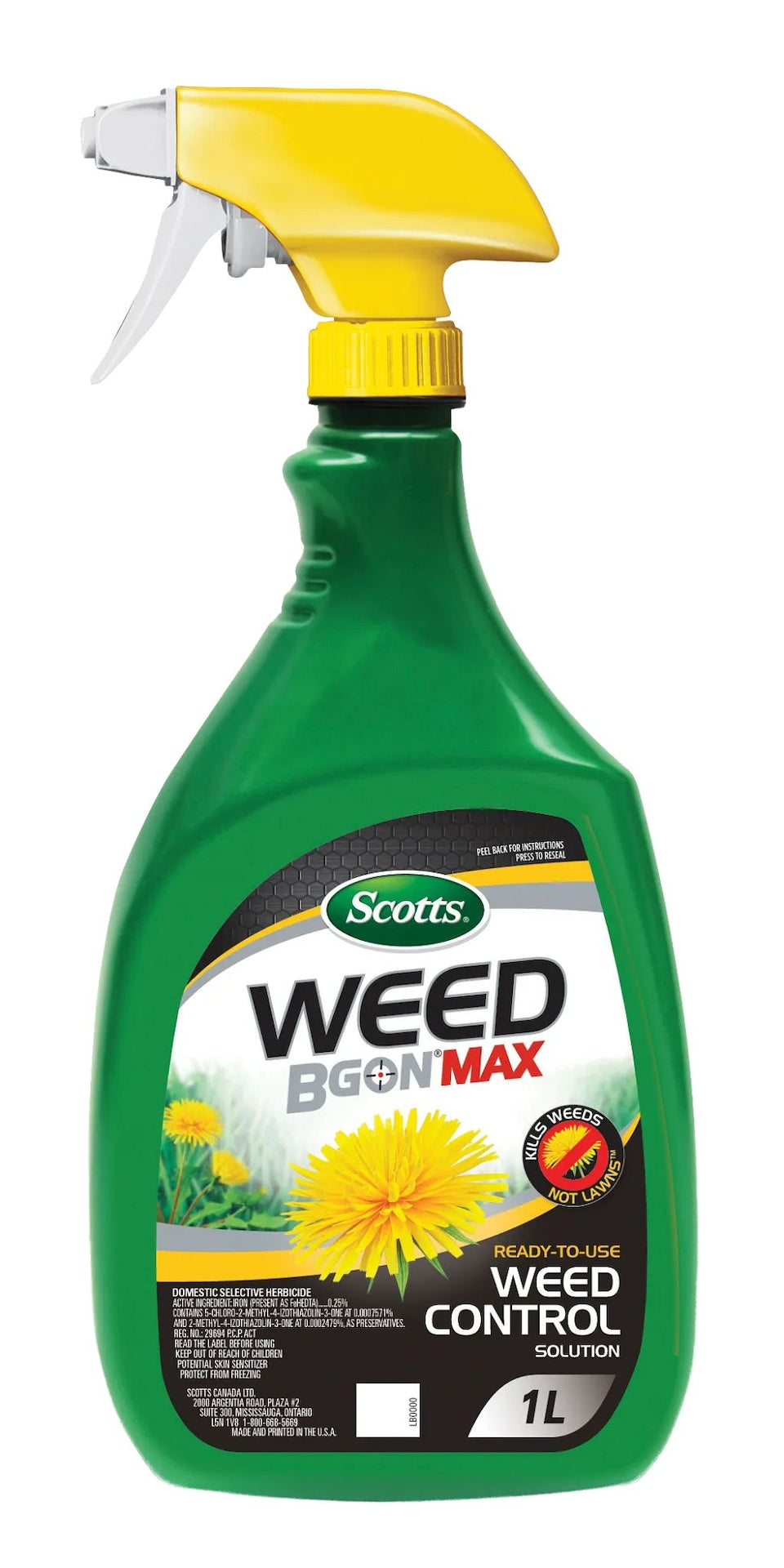 Weed B Gon MAX Weed Control Concentrate for Lawns, 1-L