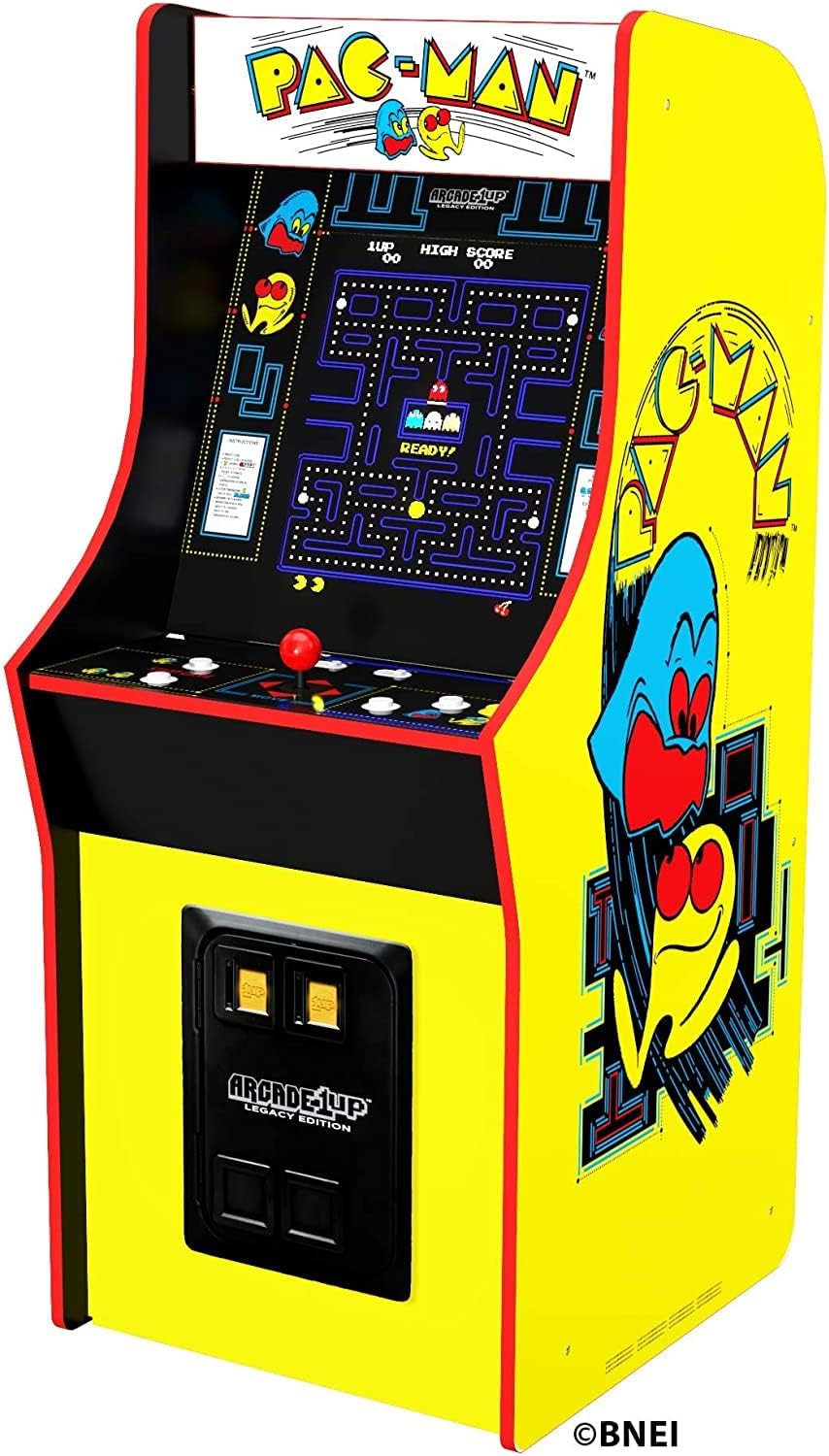 Bandai's "" classic version, featuring 12 games, and an arcade machine that is 4 feet in size.
