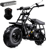Mini Dirt Bike GMB100, 99 CC Gas Powered Mini Bike 4 Stroke 3HP, Off Road Mini Bikes for Kids and Adult, Trail Bike Up to 24 Mph, Weight Support Up to 185 LBS (Black)