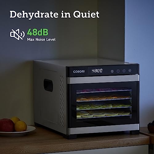 COSORI Food Dehydrator for Jerky, Large Drying Space with 6.48ft虏, 600W Dehydrated Dryer