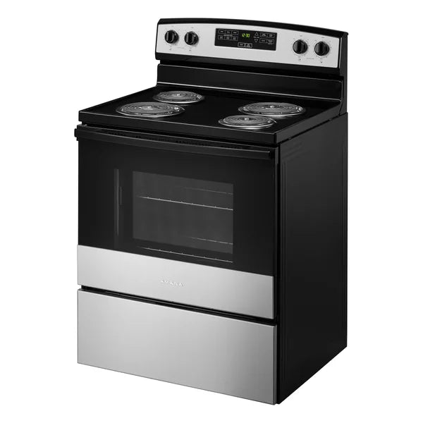30 in. 4.8 cu ft. Electric 4 Element Range with Bake Assist