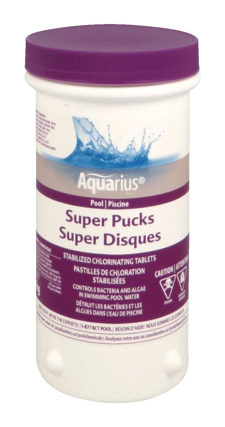 Super Pucks Stabilized Chlorine Tablets, 1-kg E582