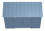 Classic Galvanized Steel Storage Shed, Blue Grey, 8-ft x 4-ft