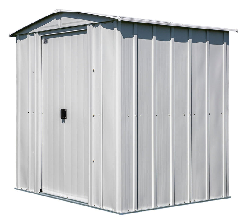 Classic Galvanized Steel Storage Shed, Flute Grey, 6-ft x 5-ft W1154