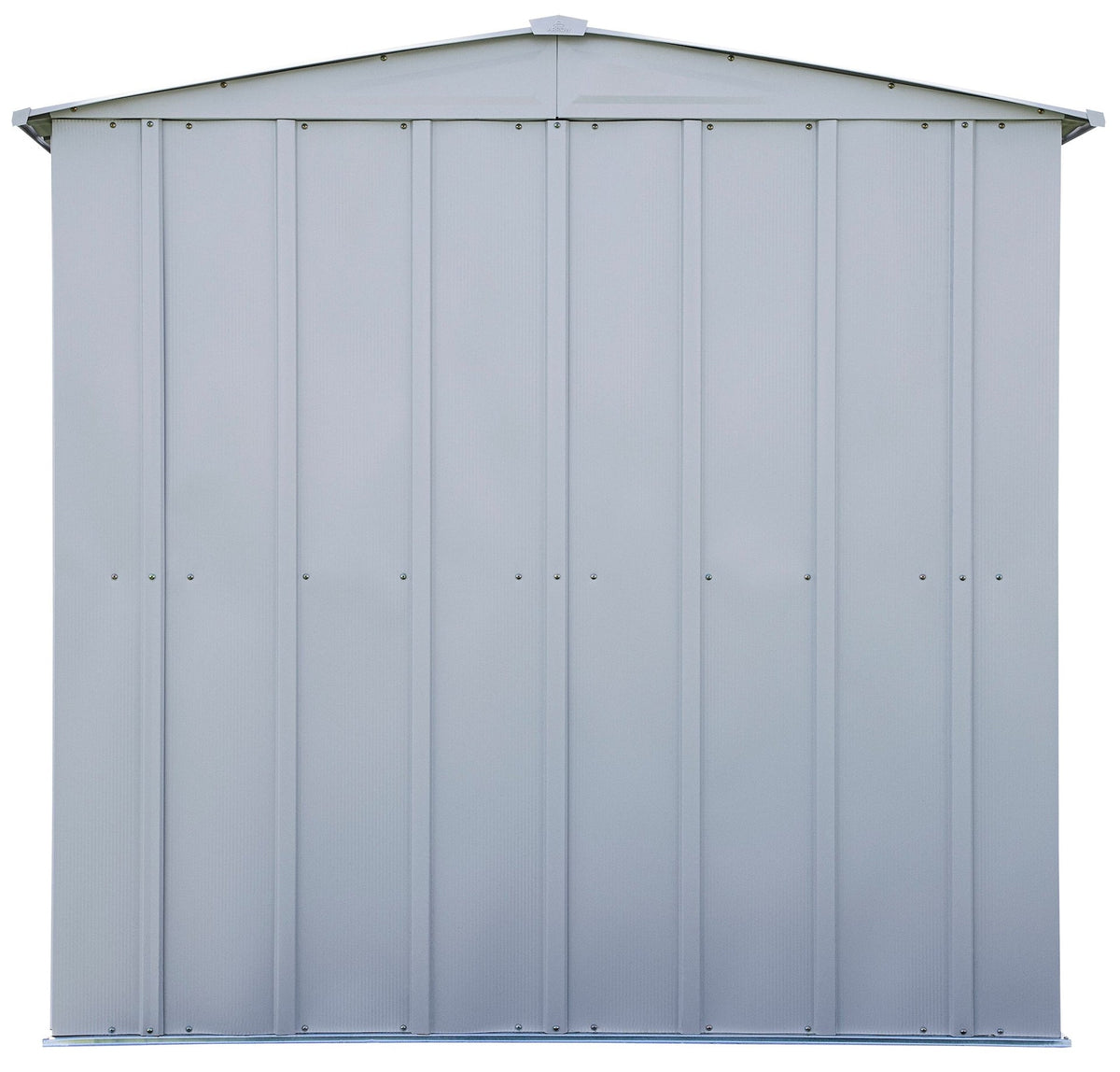 Classic Galvanized Steel Storage Shed, Flute Grey, 6-ft x 5-ft