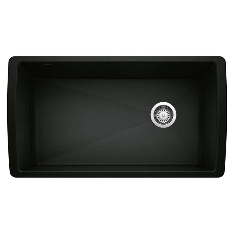 Diamond 33-in Super Single Undermount Kitchen Sink, Coal Black H2187