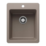 Liven 17-in Dual Mount Bar Sink, Truffle