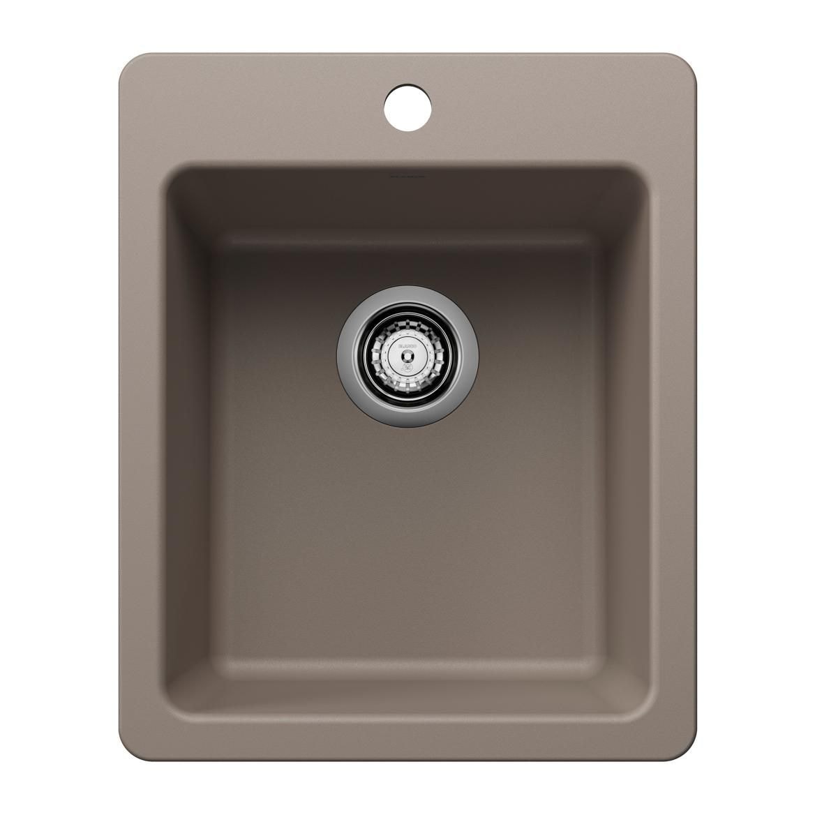 Liven 17-in Dual Mount Bar Sink, Truffle