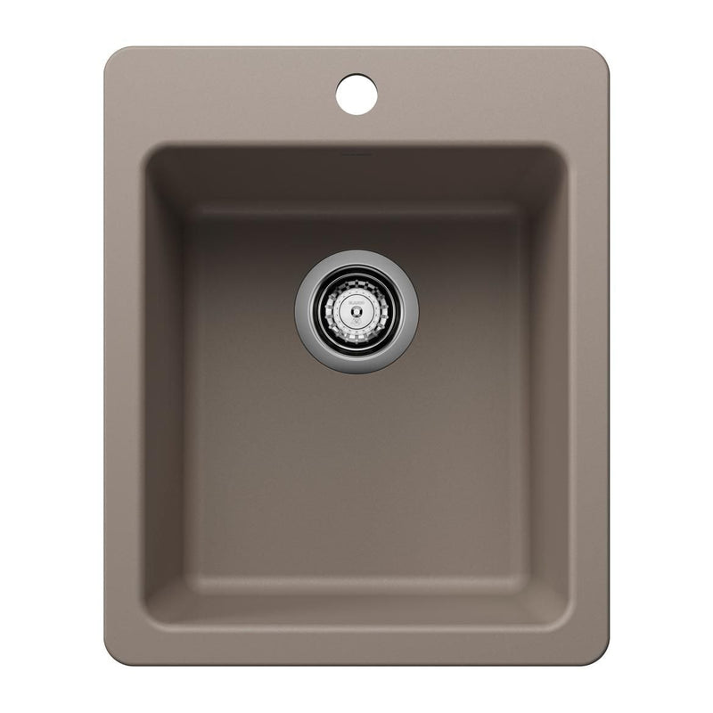 Liven 17-in Dual Mount Bar Sink, Truffle L1467
