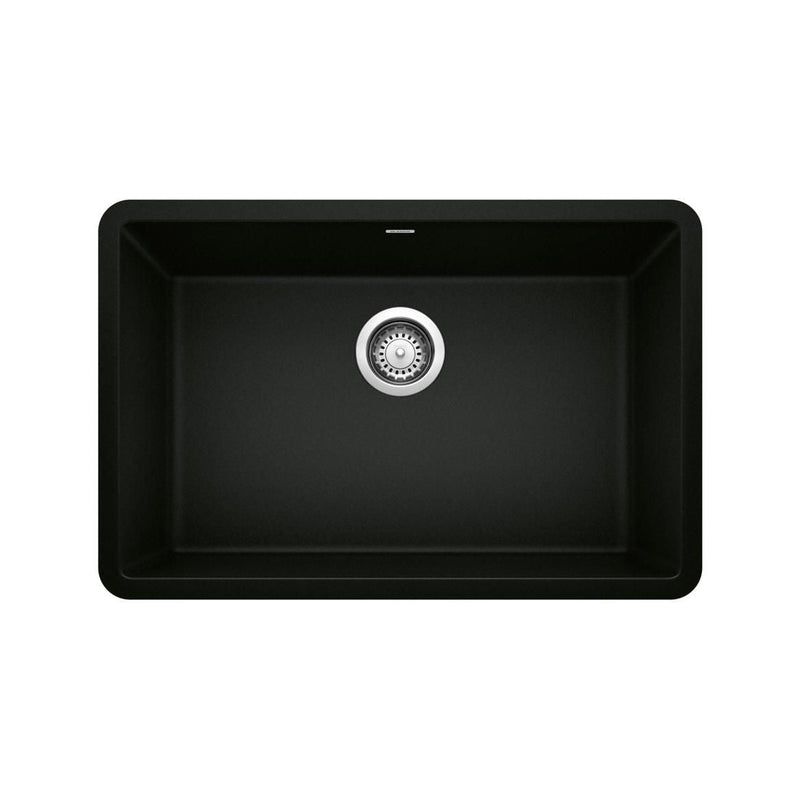 Precis 27-in Single Bowl Undermount Kitchen Sink, Coal Black U5949