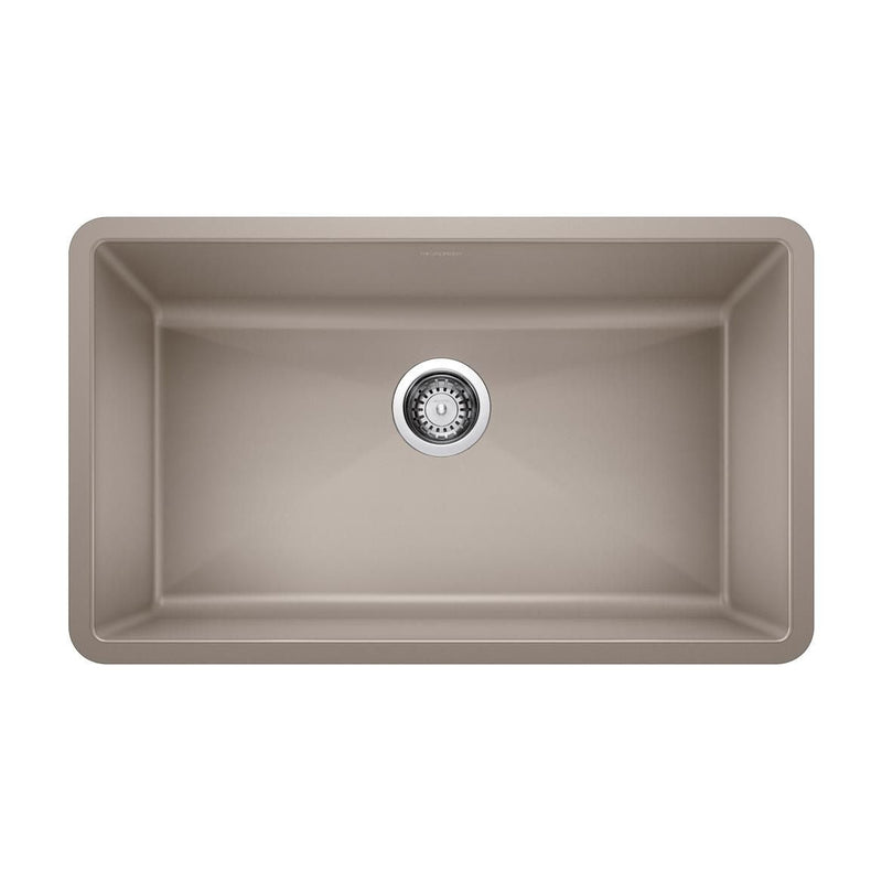 Precis 32-in Super Single Undermount Kitchen Sink, Truffle V1297