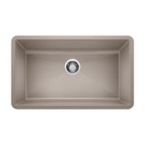 Precis 32-in Super Single Undermount Kitchen Sink, Truffle