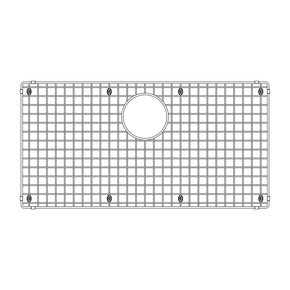 Stainless Steel Sink Grid for 32-in Single Bowl Sinks