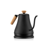 Electric Cordless Gooseneck Water Kettle with Auto Shut Off, Black, 0.8-L