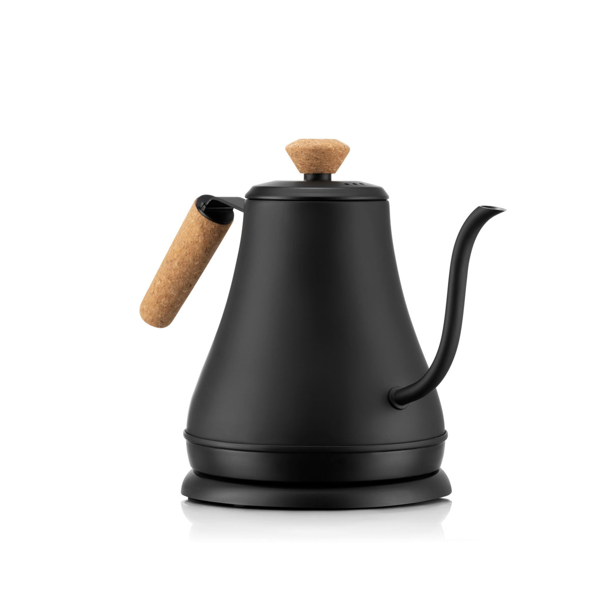 Electric Cordless Gooseneck Water Kettle with Auto Shut Off, Black, 0.8-L