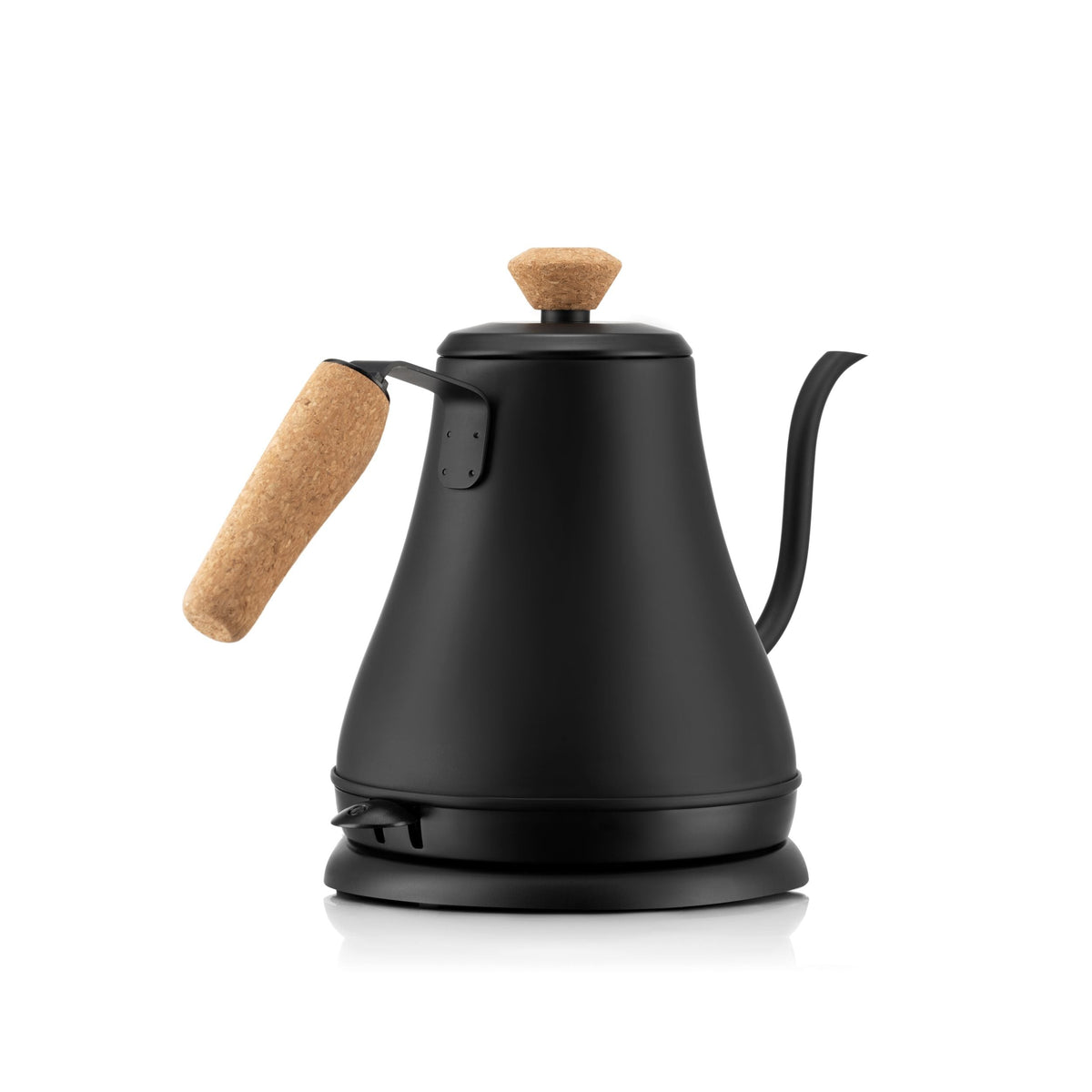 Electric Cordless Gooseneck Water Kettle with Auto Shut Off, Black, 0.8-L