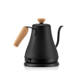 Electric Cordless Gooseneck Water Kettle with Auto Shut Off, Black, 0.8-L