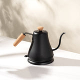Electric Cordless Gooseneck Water Kettle with Auto Shut Off, Black, 0.8-L