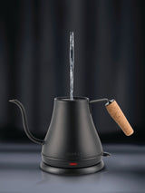 Electric Cordless Gooseneck Water Kettle with Auto Shut Off, Black, 0.8-L
