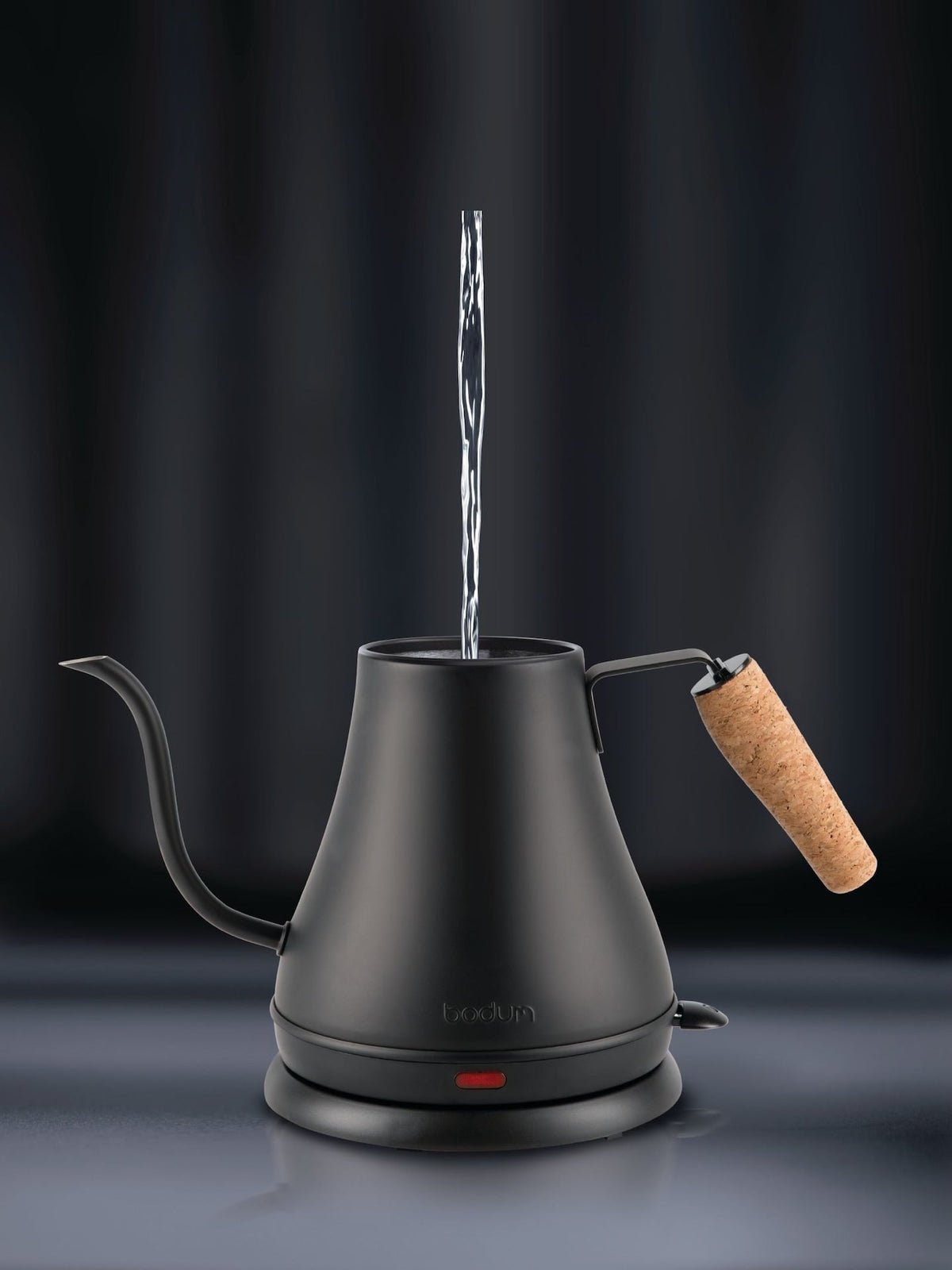 Electric Cordless Gooseneck Water Kettle with Auto Shut Off, Black, 0.8-L