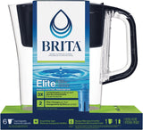 Denali Water Filter Pitcher with Elite Filter, BPA Free, 6 Cup, Black