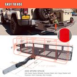 Roof Rack Carrier Basket Universal Rooftop 51" X 36" X 5" Waterproof Bag 15 Cubic Feet (44" 34" 17"), and Cargo Net with Attachment Hooks, Ratchet Straps