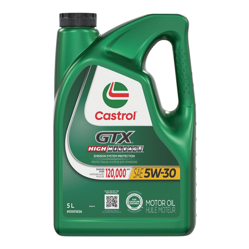 GTX High Mileage 5W30 Conventional Engine/Motor Oil, 5-L T2322