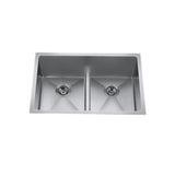 CXZD882L 29-in Low Divide Stainless Steel Double Bowl Sink