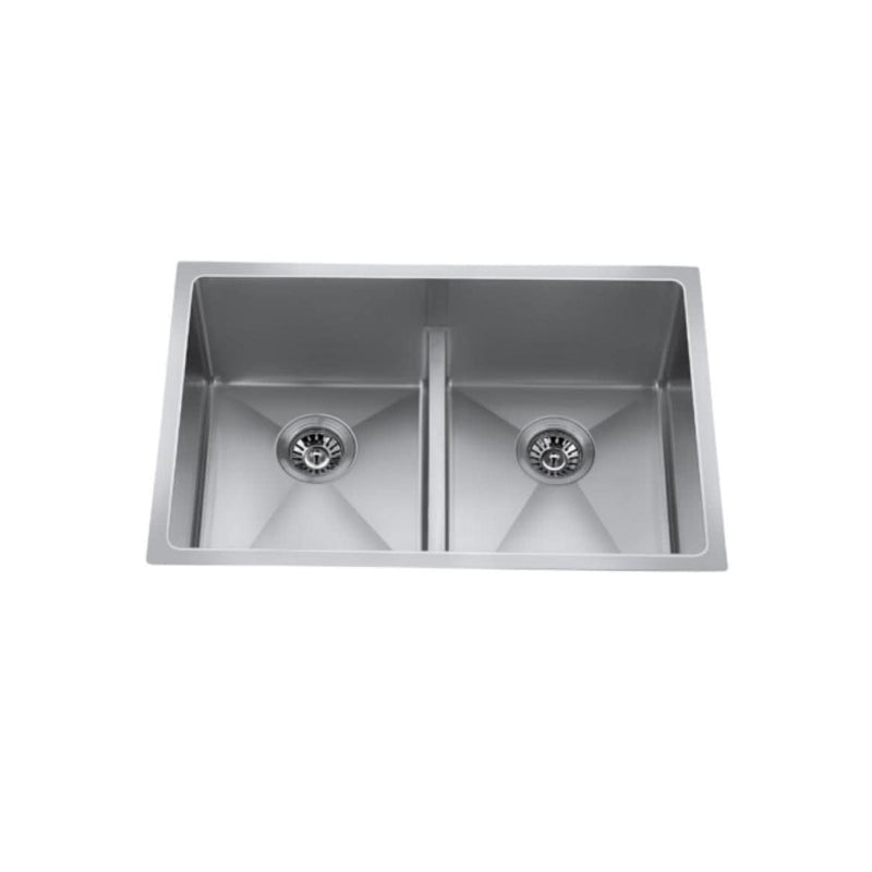 CXZD882L 29-in Low Divide Stainless Steel Double Bowl Sink C7145