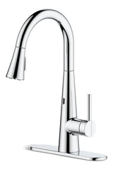 Tronus Dual-Sensor 1-Handle Pull Down Sprayhead Kitchen Faucet, Various Finishes