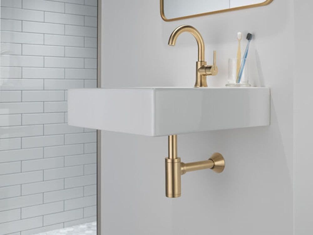 1-Handle High-Arc Lavatory Faucet, Champagne Bronze