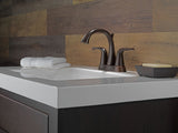 Faucet Lahara Double Handle Rigid Spout 4-in Centerset Bathroom Sink Faucet, WaterSense Certified, Venetian Bronze