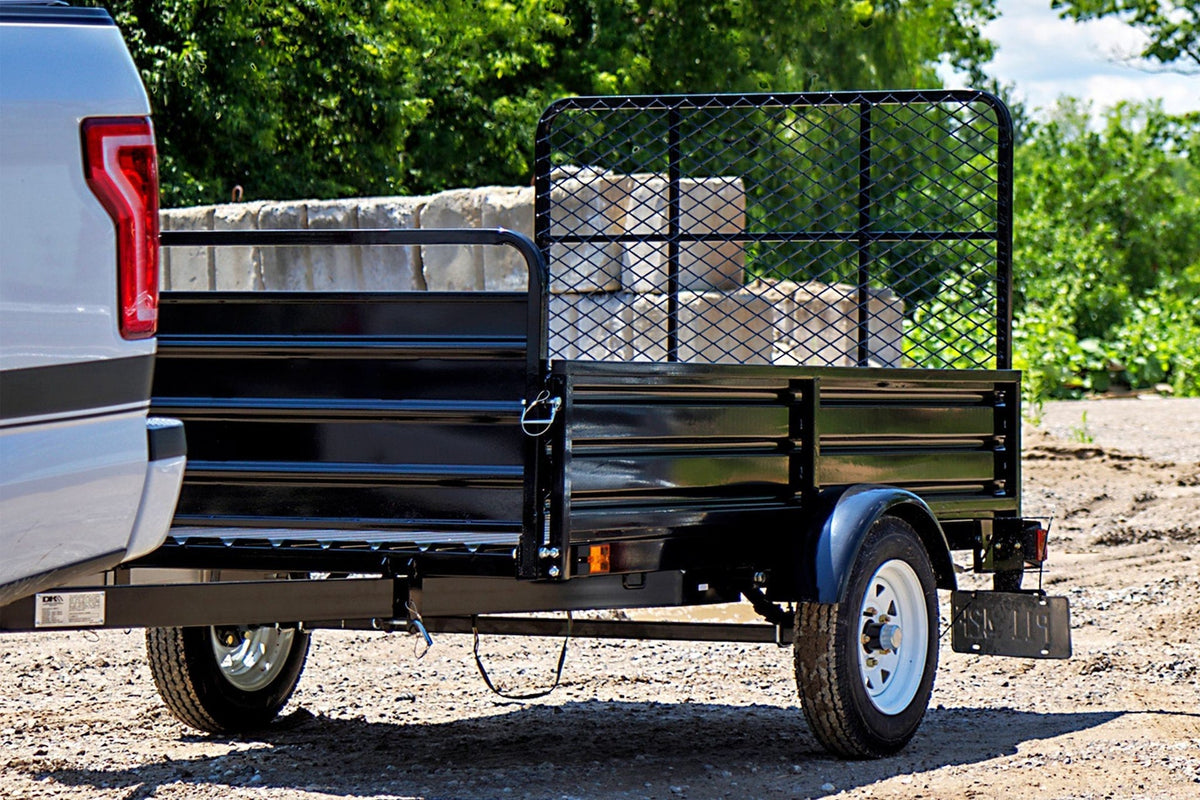 Mighty 5x7 Multi-Utility Boxed Trailer with Drop Down Gate
